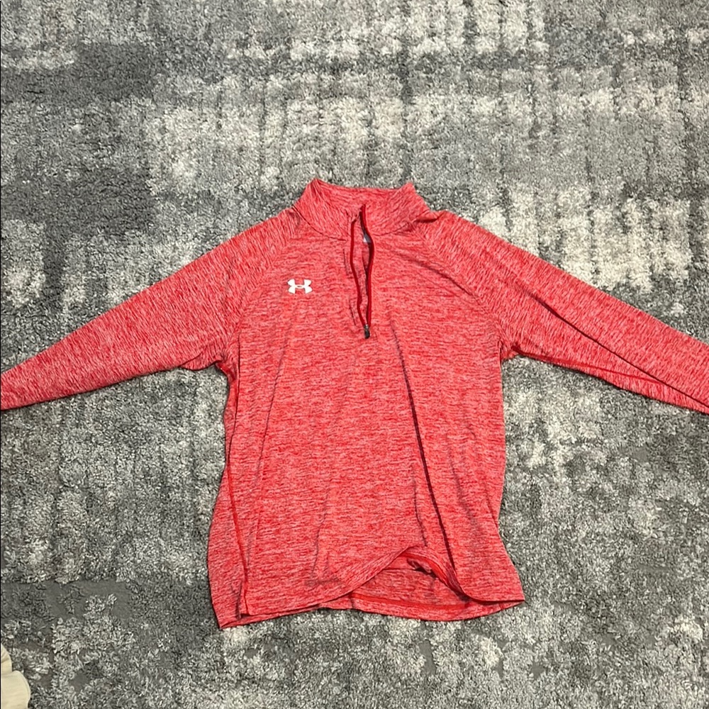Under Armour Red Quarter-Zip Pullover